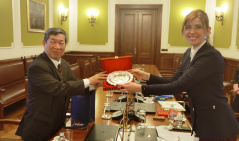 13 April 2021 The Head of the Parliamentary Group of Friendship with Cambodia and the Ambassador of the Kingdom of Cambodia to the Republic of Serbia